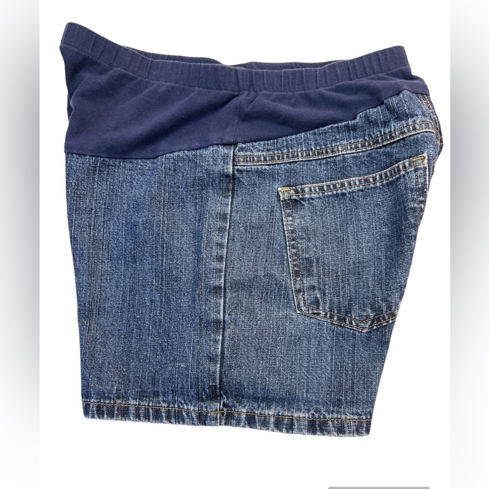 Planet Motherhood Denim Under The Bump Maternity Shorts